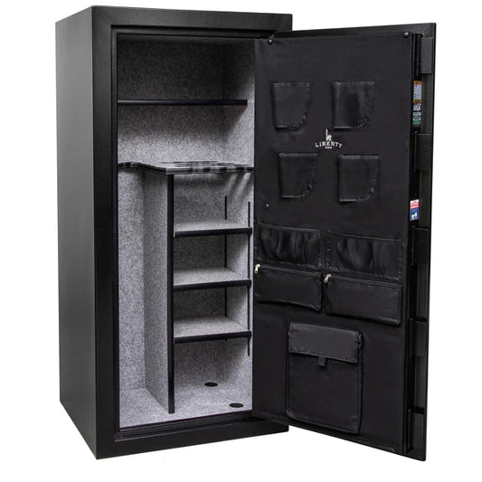 Liberty Centurion 32 Gun Safe | Black, 3- Spoke handle, Elock