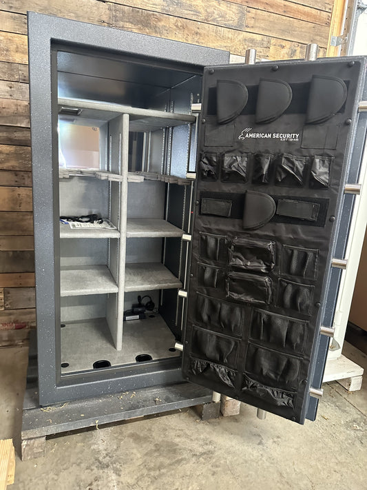 American Security BFX 6030 Gun Safe | Textured granite, Black Nickel hardware, Dial Lock