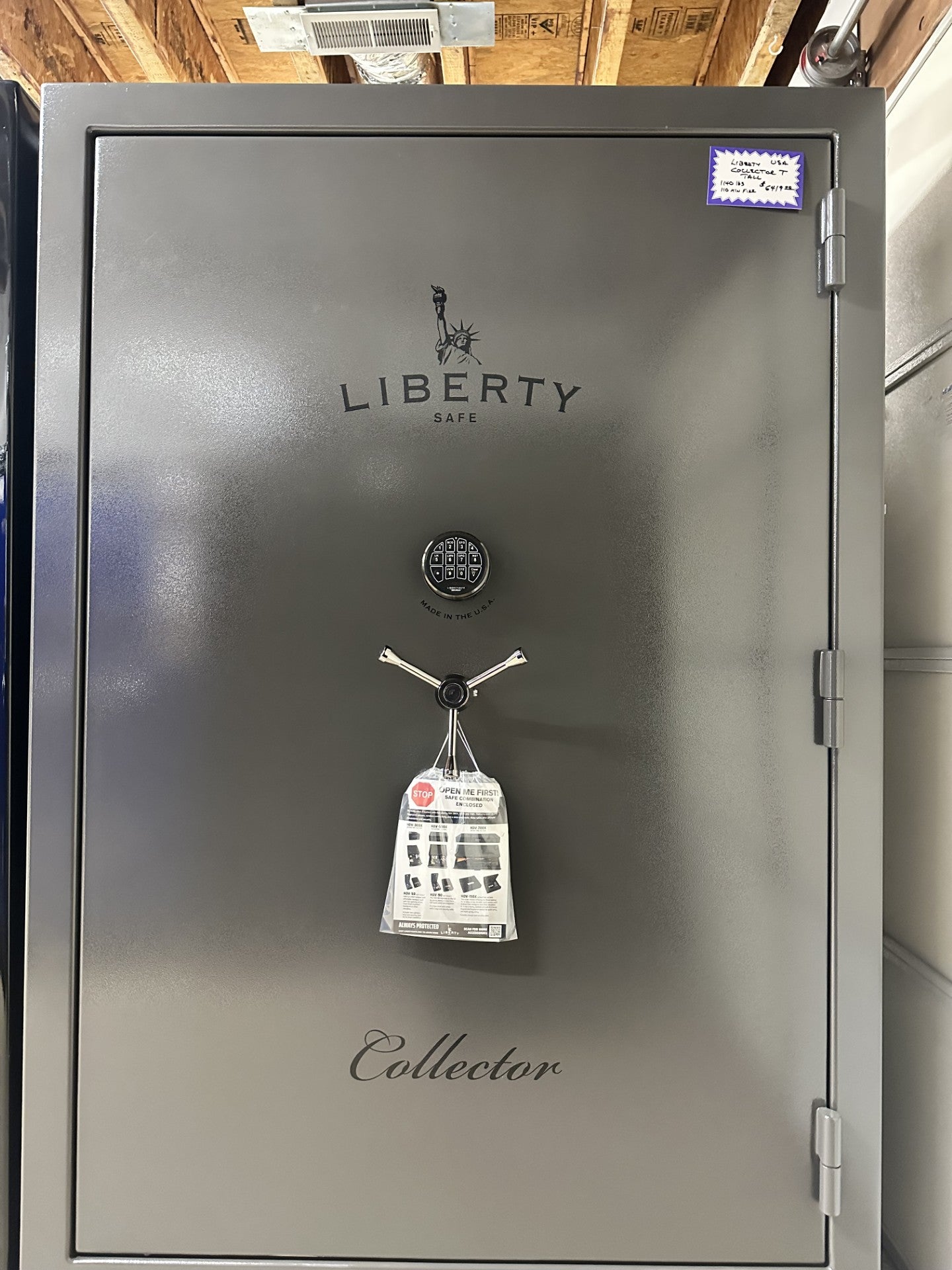 Liberty Collector Tall Gun Safe | Gray Marble, Elock