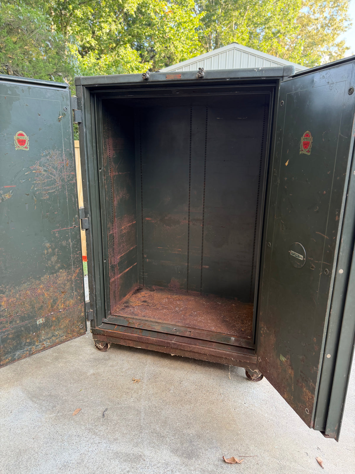 Used- Antique Mosler Double Door safe