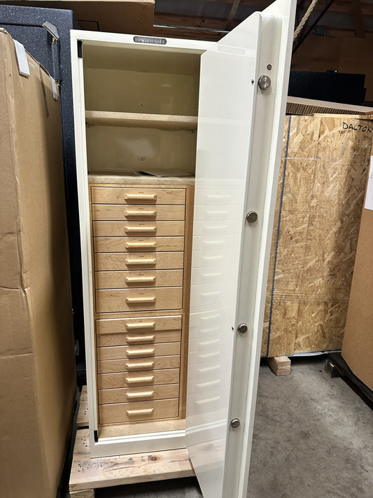 USED Brown Luxury Jewelry Safe