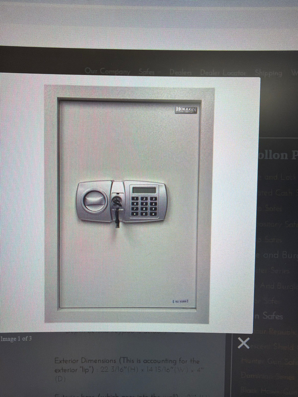 Hollon Wall Safe WSE2114