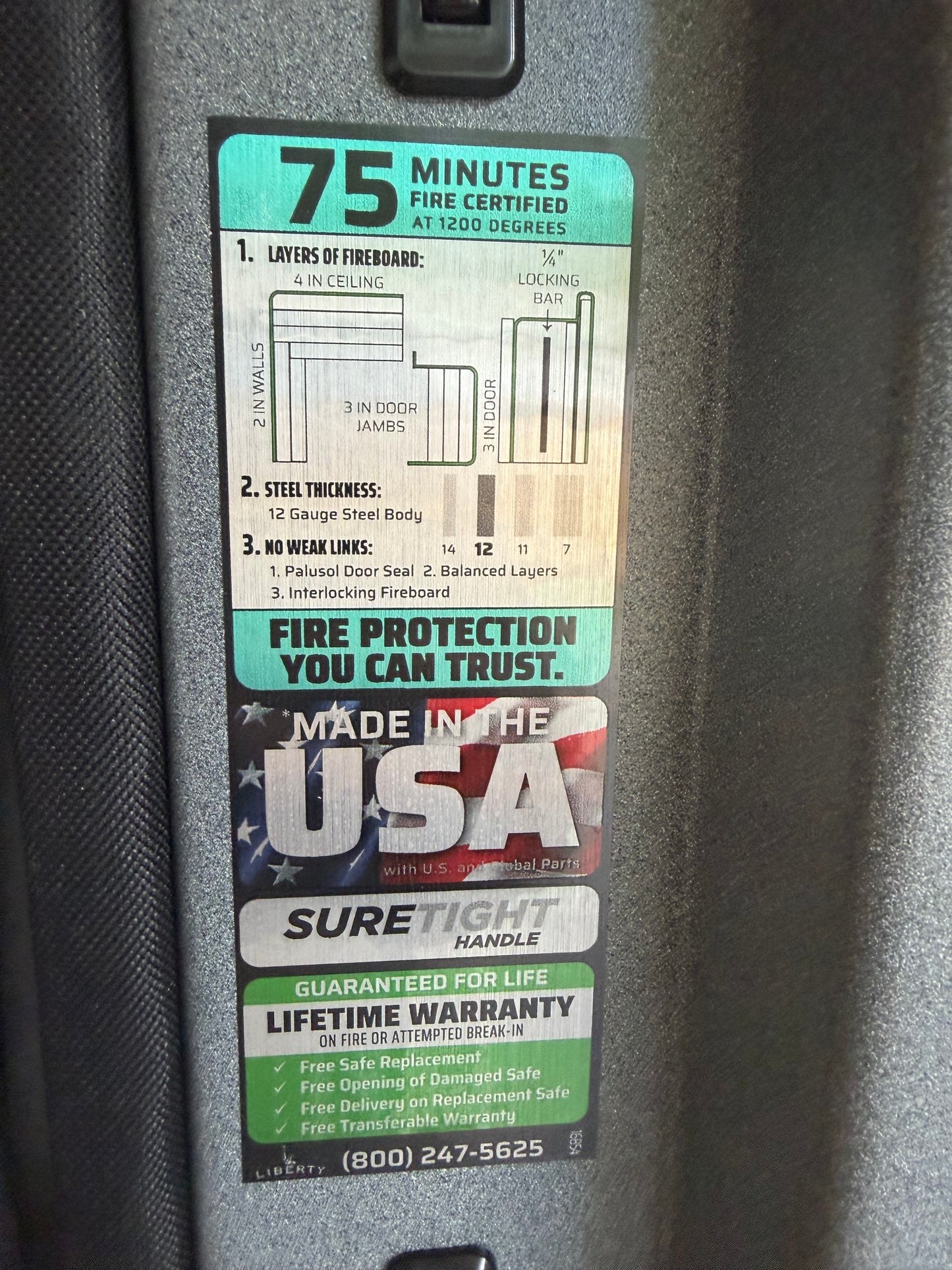 Liberty Colonial 30 Gun Safe| Granite Textured