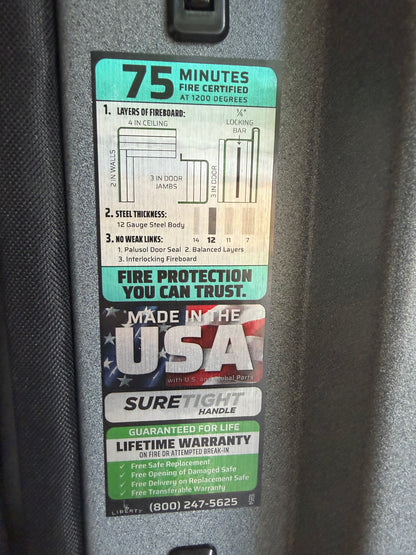 Liberty Colonial 30 Gun Safe| Granite Textured