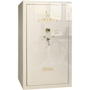 Liberty Colonial 30 Gun safe| gloss white, Black chrome, Elock