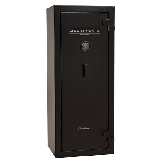 Liberty Centurion 18 Gun Safe | Black, Drop handle, Elock