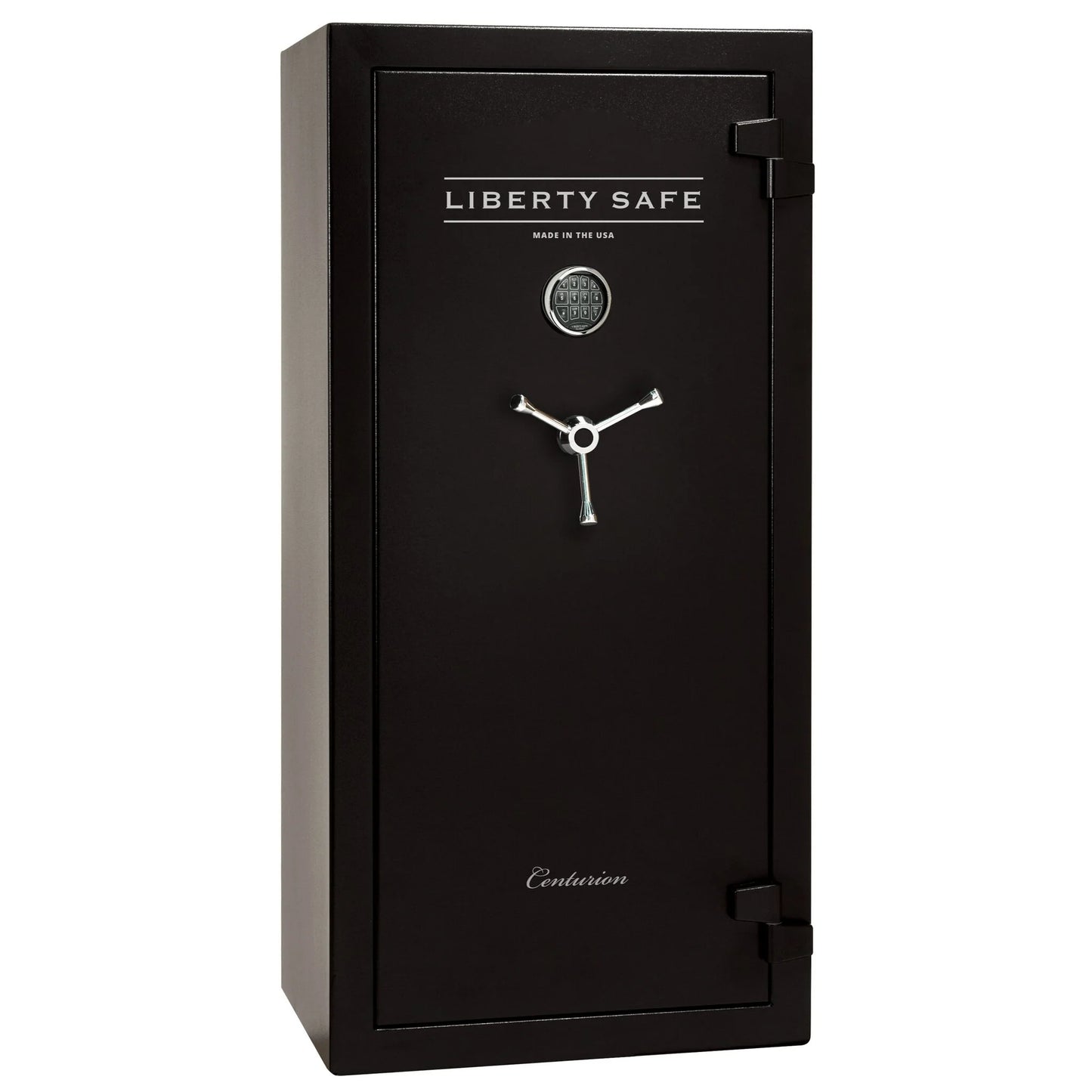 Liberty Centurion 24 Gun Safe | Black, 3-spoke handle, Elock