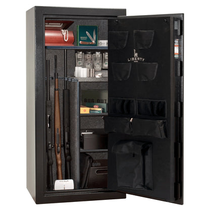 Liberty Centurion 24 Gun Safe | Black, 3-spoke handle, Elock