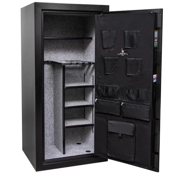 Liberty Centurion 32 Gun Safe | Black, 3- Spoke handle, Elock