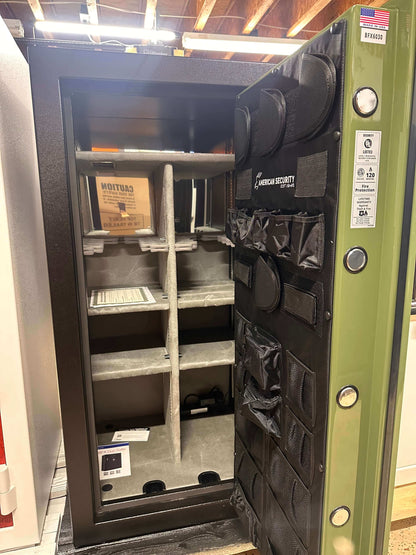 AMSEC BFX6030 Gun & Rifle Safe | Two-Tone: Black & Green