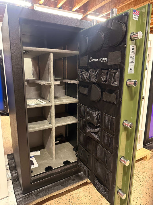 AMSEC BFX6030 Gun & Rifle Safe | Two-Tone: Black & Green