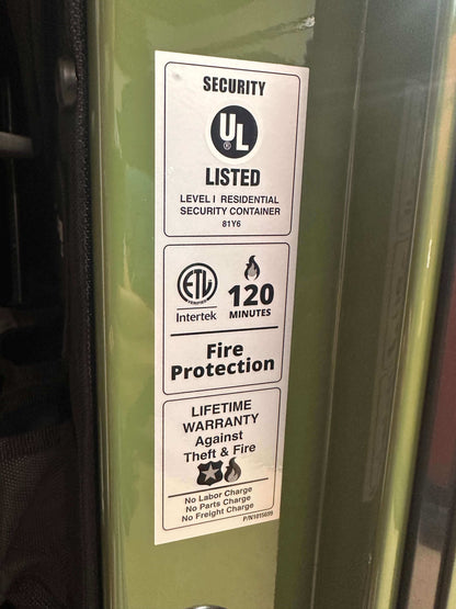 AMSEC BFX6030 Gun & Rifle Safe | Two-Tone: Black & Green