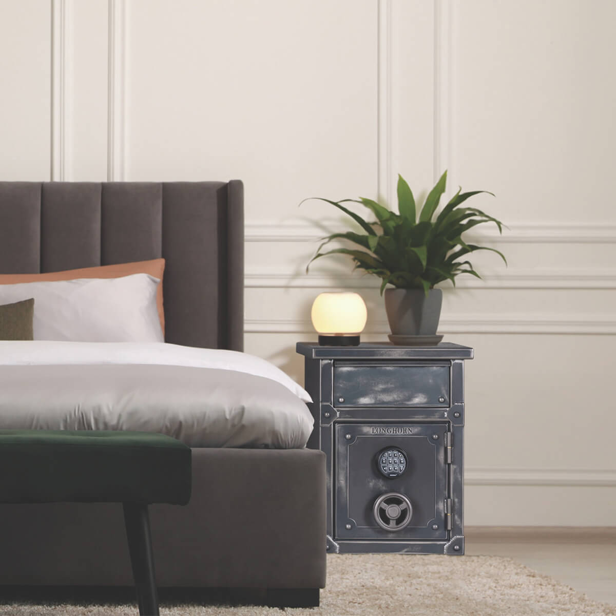 Rhino LNX2620 Nightstand End-Table Home Safe