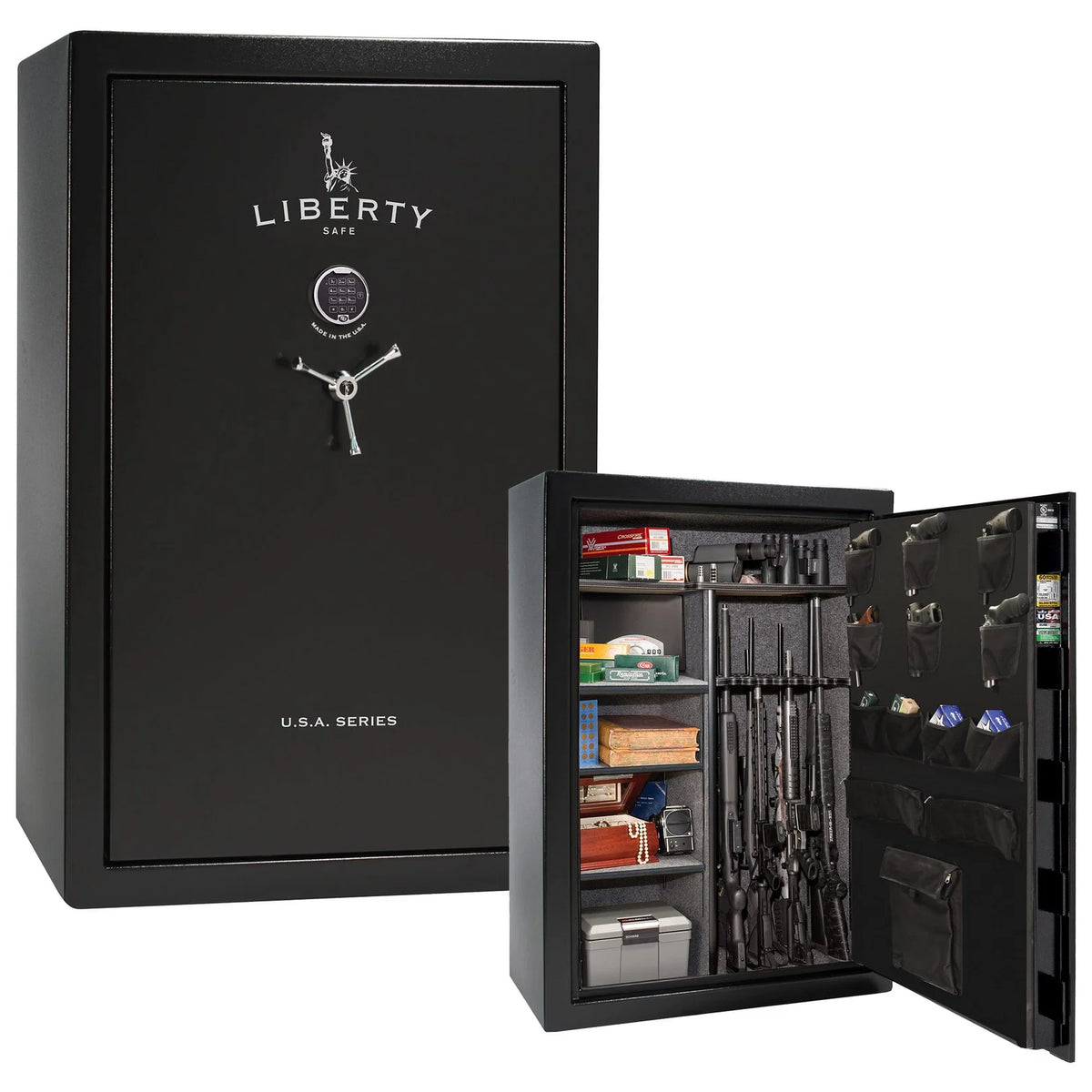 Liberty USA 50 Gun Safe | Black, Elock